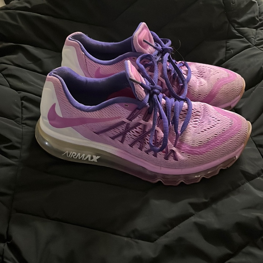 Nike Air Max 2014 White Pink Pow Mesh 7Y